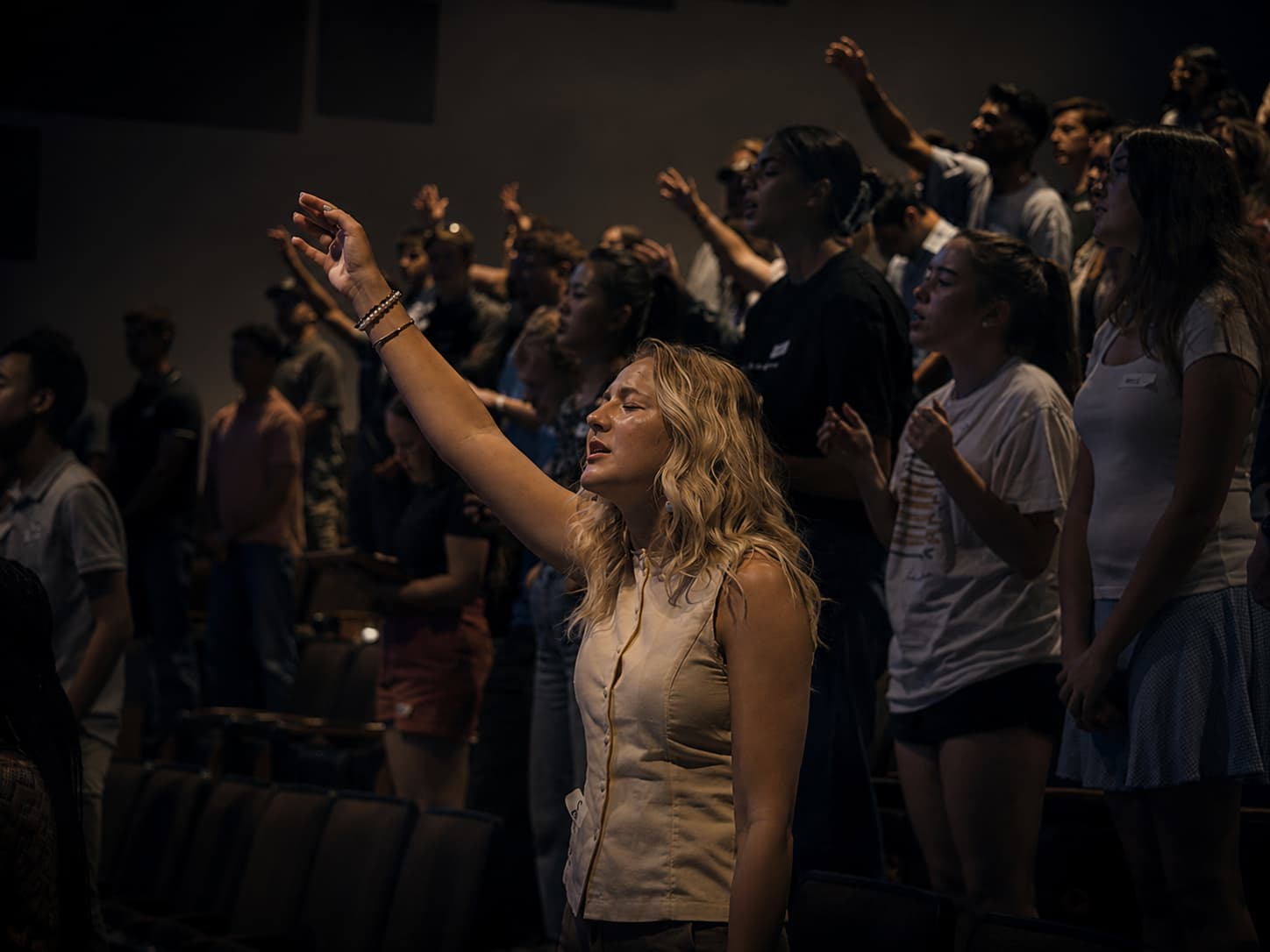 Students gathering at Christ The King Community Church